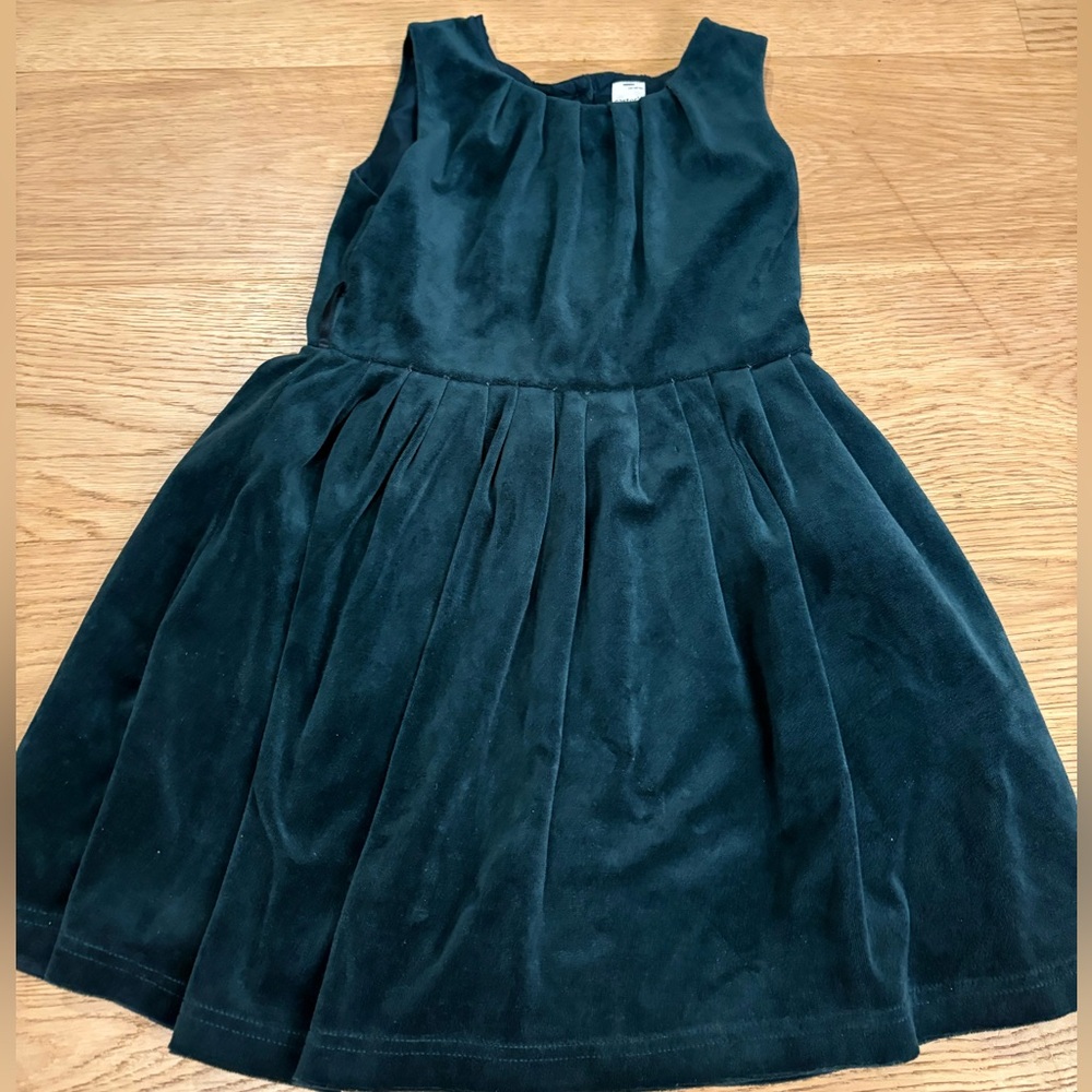 Carter's Classic Green Velvet Dress